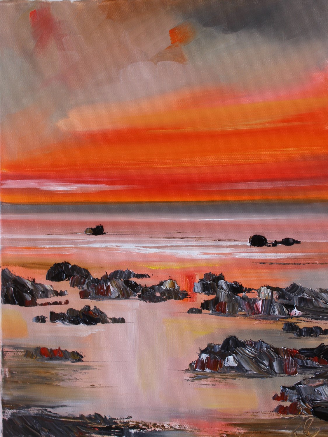 'Skies Alight ' by artist Rosanne Barr